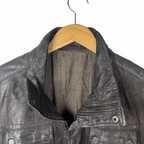 Vintage Brown Genuine Leather Jacket XL - Funkify