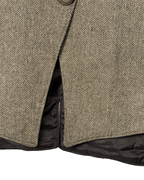 Vintage Brown Herringbone Wool - Blend Vest - Women's Large - Funkify