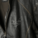 Vintage Burk’s Bay Distressed Genuine Leather Jacket Large - Funkify