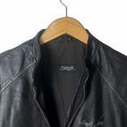 Vintage Burk’s Bay Distressed Genuine Leather Jacket Large - Funkify