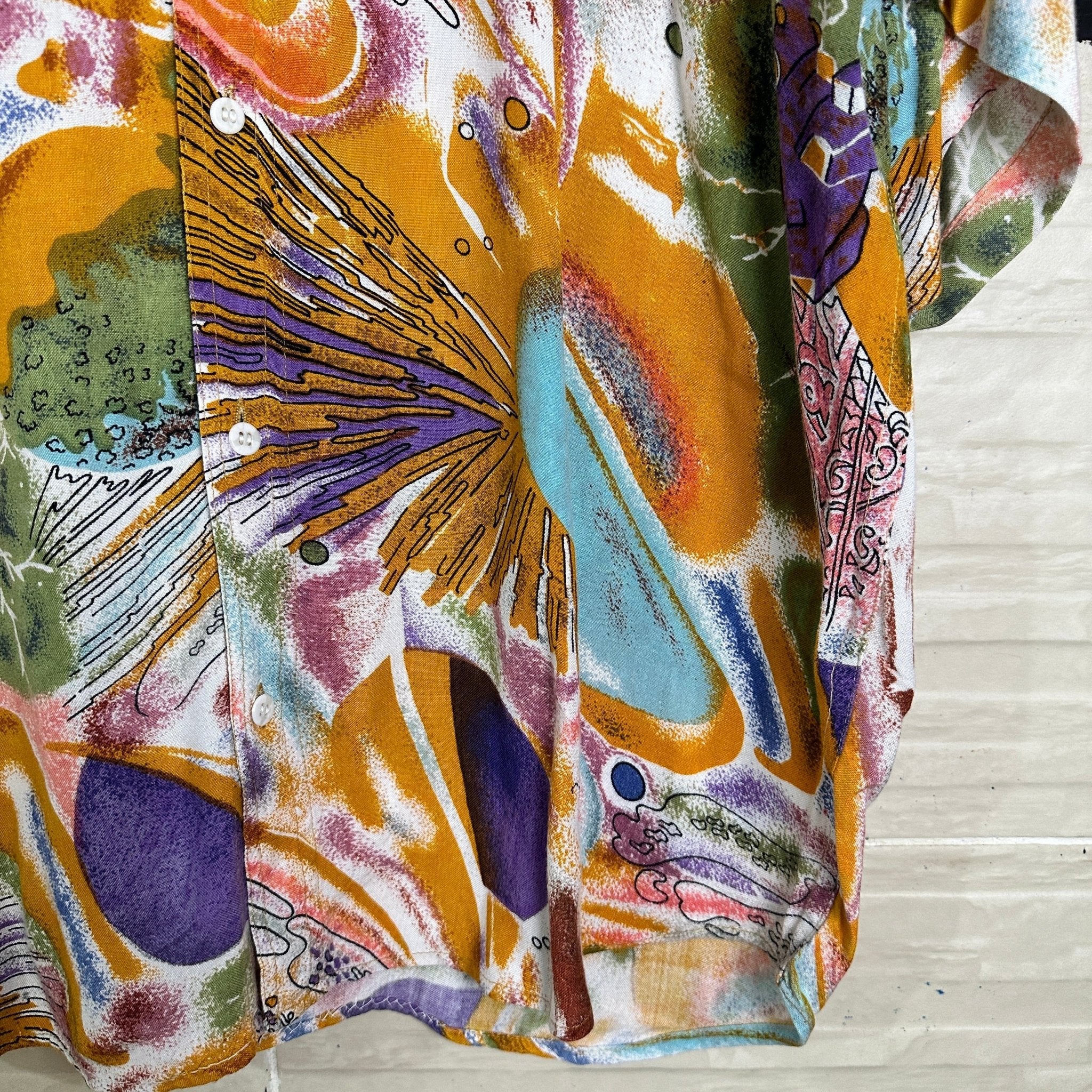 Vintage C&A Viscose Shirt - Funkify