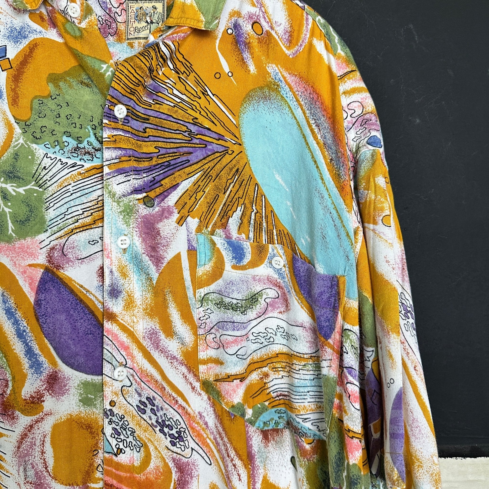 Vintage C&A Viscose Shirt - Funkify