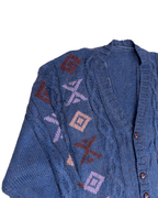 Vintage Cable Knit Button - up Cardigan Medium - Funkify