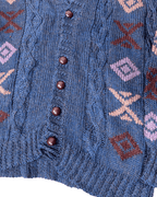 Vintage Cable Knit Button - up Cardigan Medium - Funkify