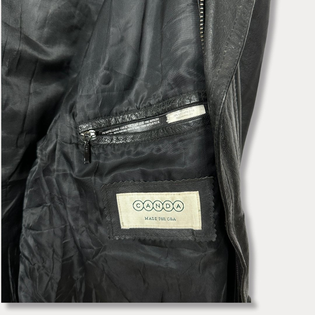 Vintage Canda Genuine Leather Jacket XL - Funkify