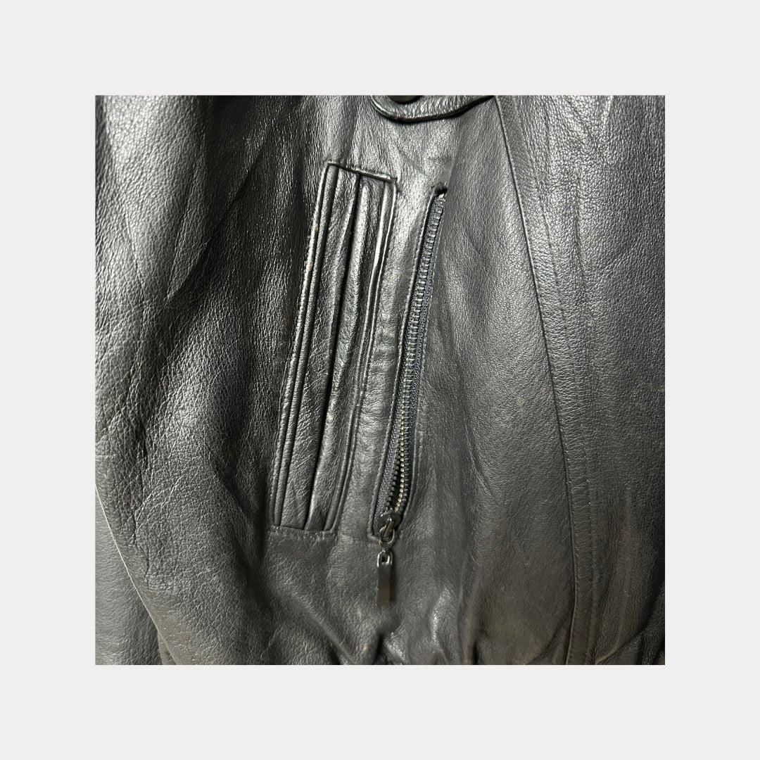 Vintage Canda Genuine Leather Jacket XL - Funkify