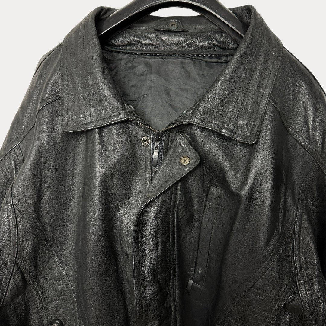 Vintage Canda Genuine Leather Jacket XL - Funkify