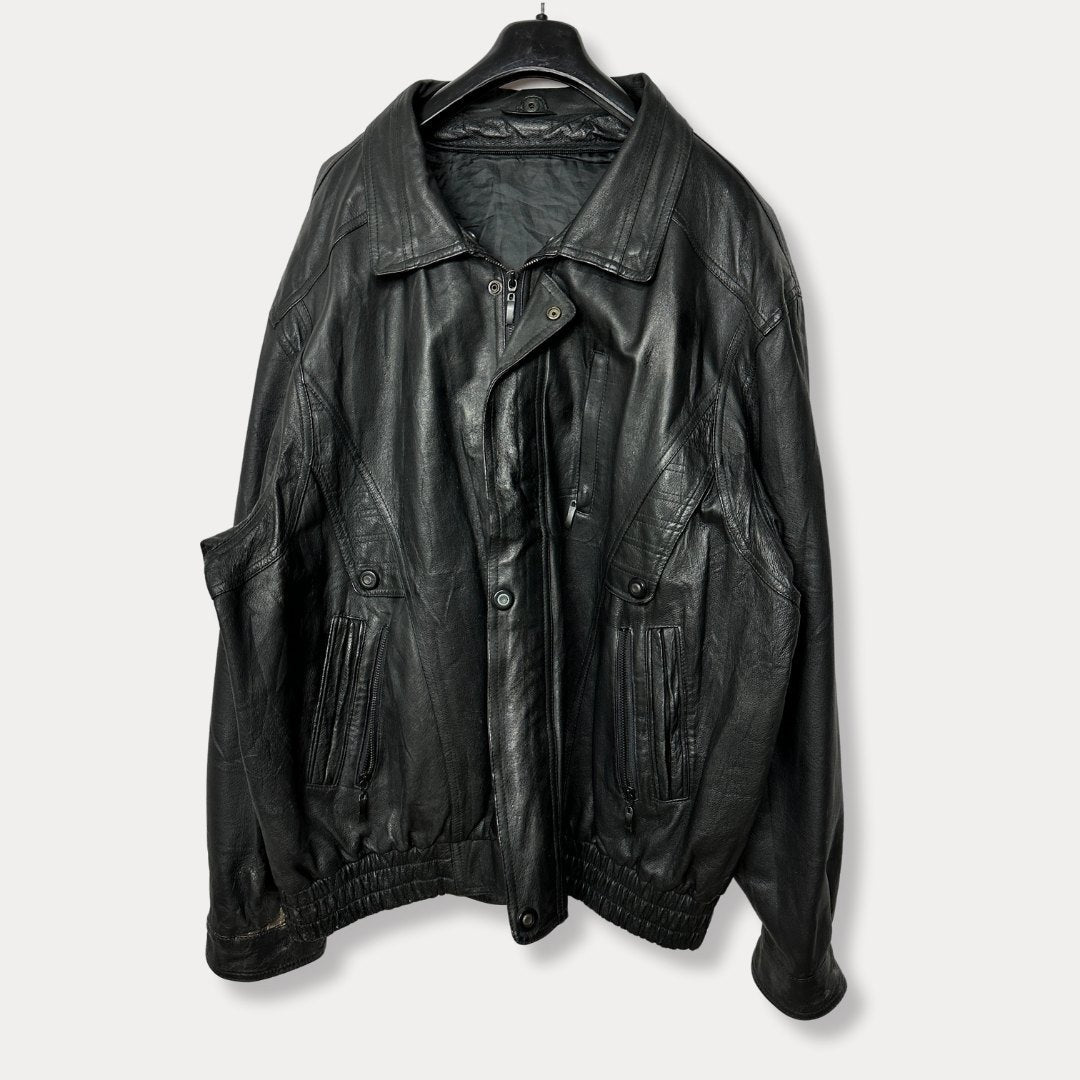 Vintage Canda Genuine Leather Jacket XL - Funkify