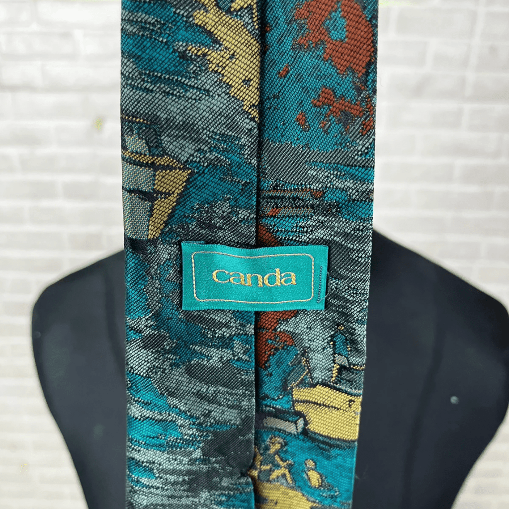 Vintage Canda Patterned Necktie 8.5 cm - Funkify