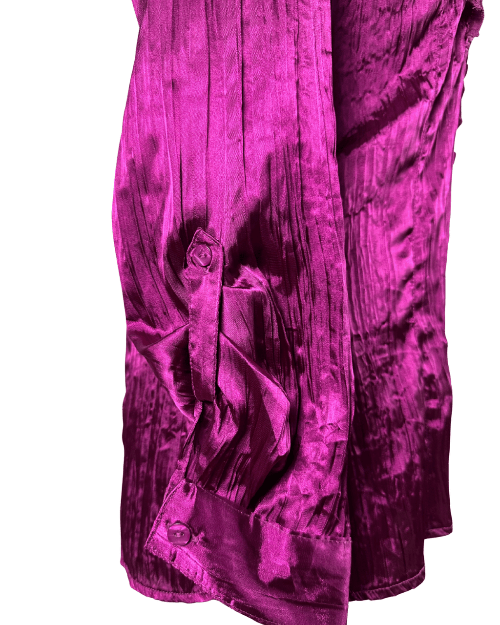 Vintage Canda Ruffled Sain Blouse - Funkify