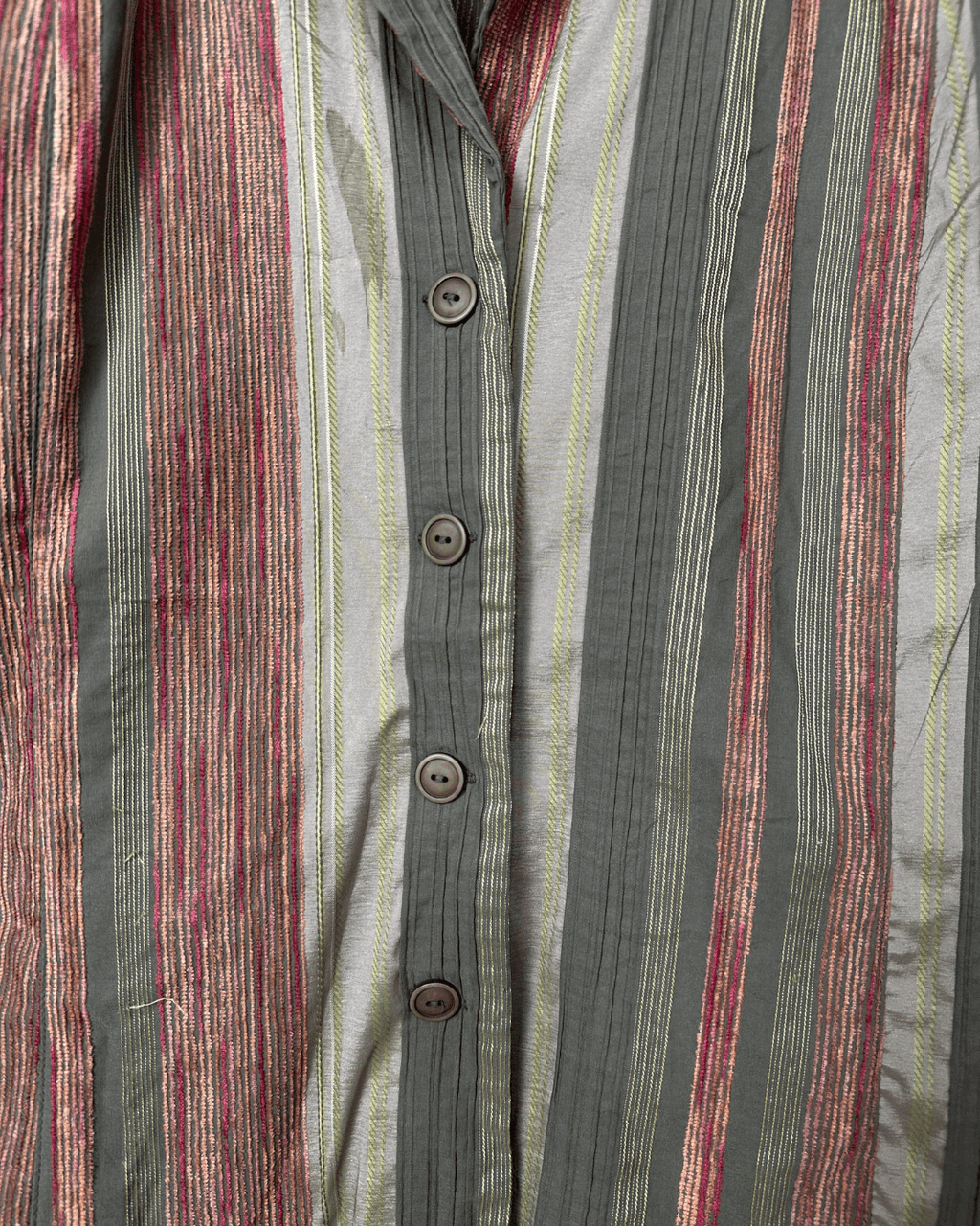 Vintage Canda Striped Blouse - Women's XL - Funkify