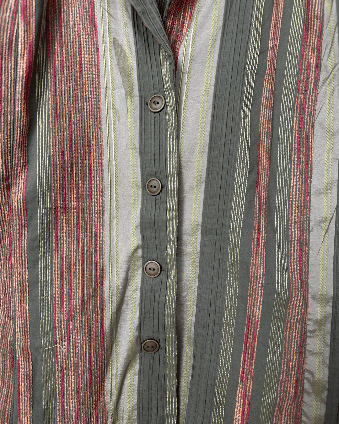 Vintage Canda Striped Blouse - Women's XL - Funkify
