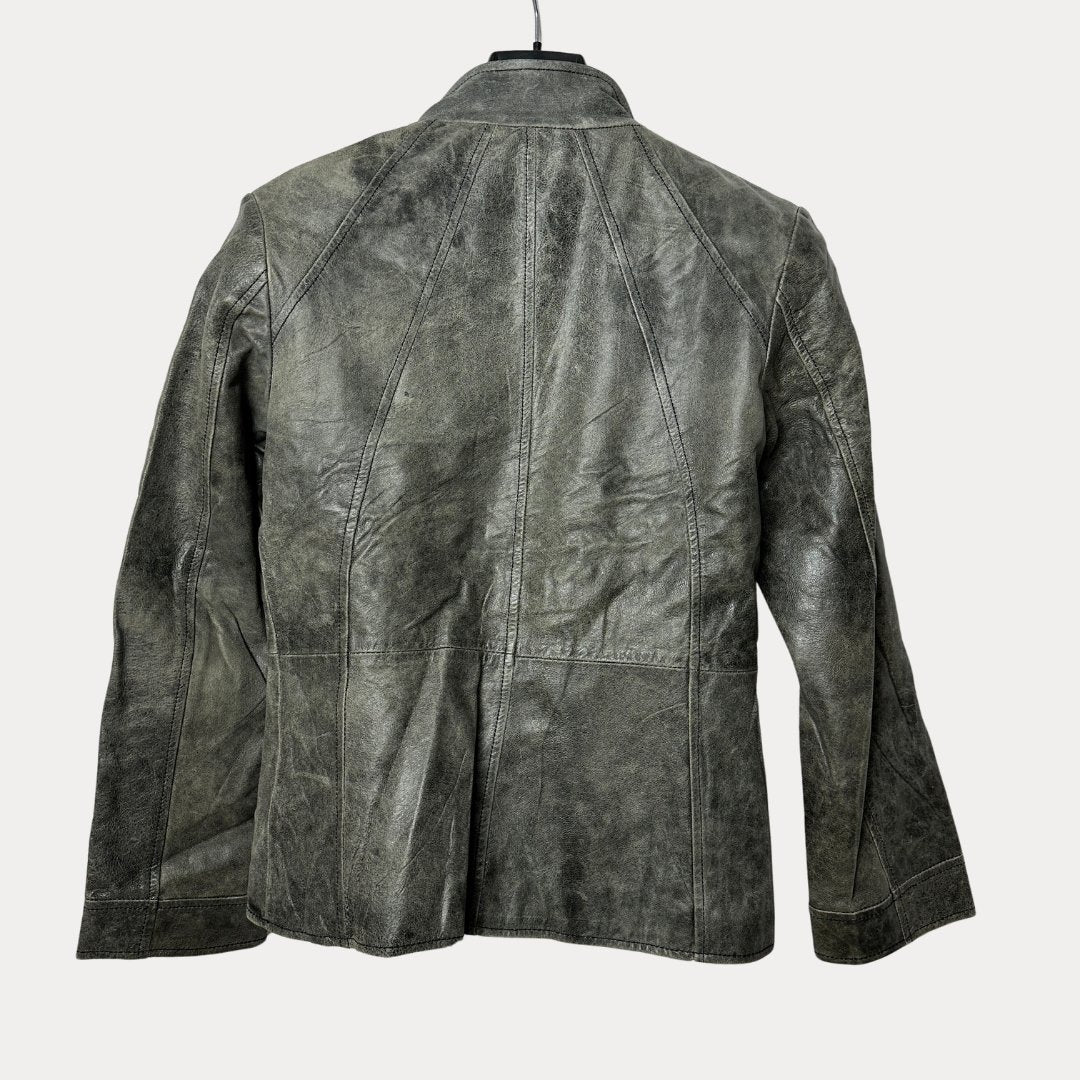 Vintage Caractere Genuine Leather Women's Jacket - Funkify