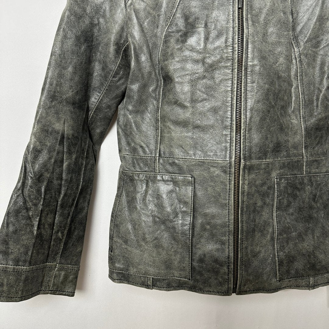 Vintage Caractere Genuine Leather Women's Jacket - Funkify
