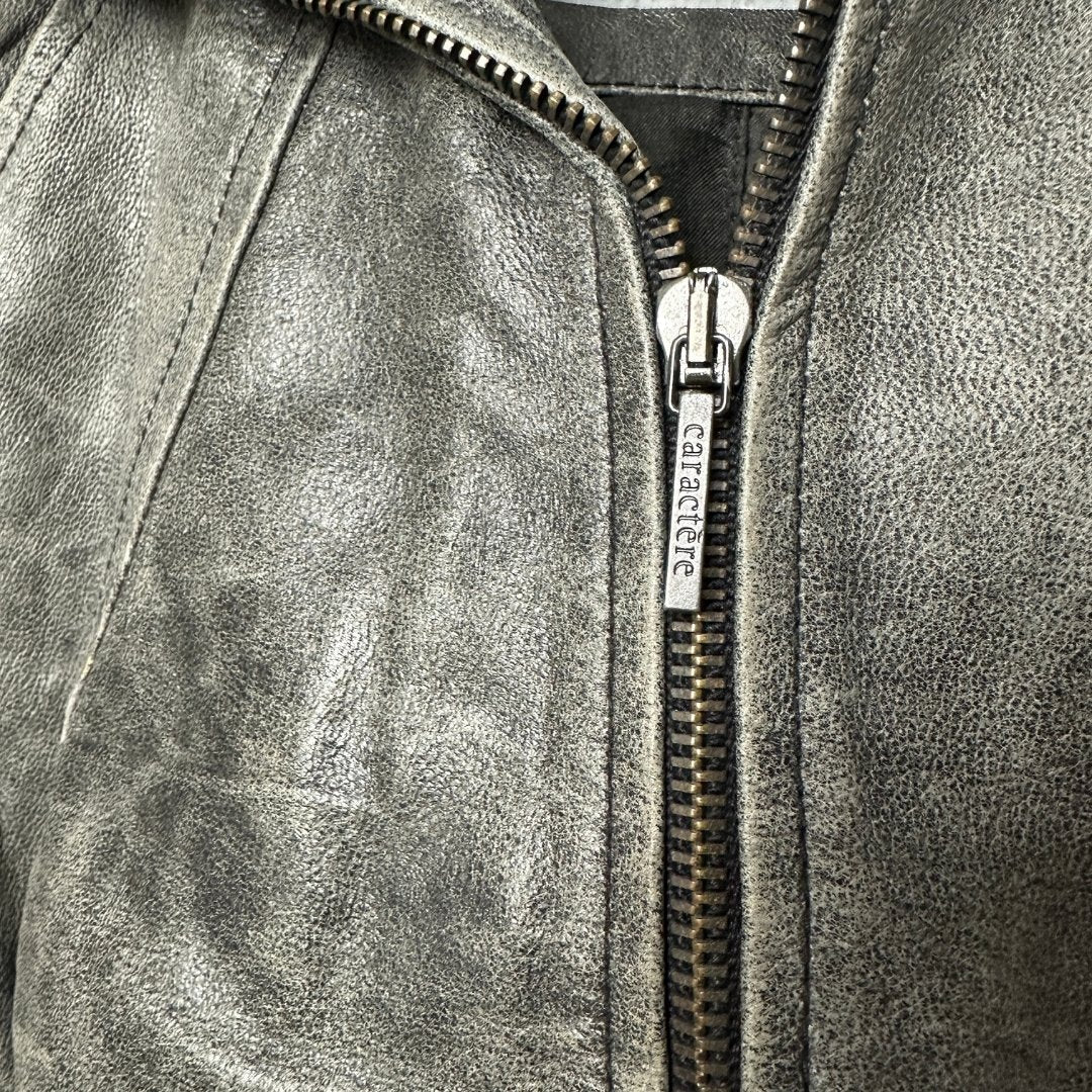 Vintage Caractere Genuine Leather Women's Jacket - Funkify