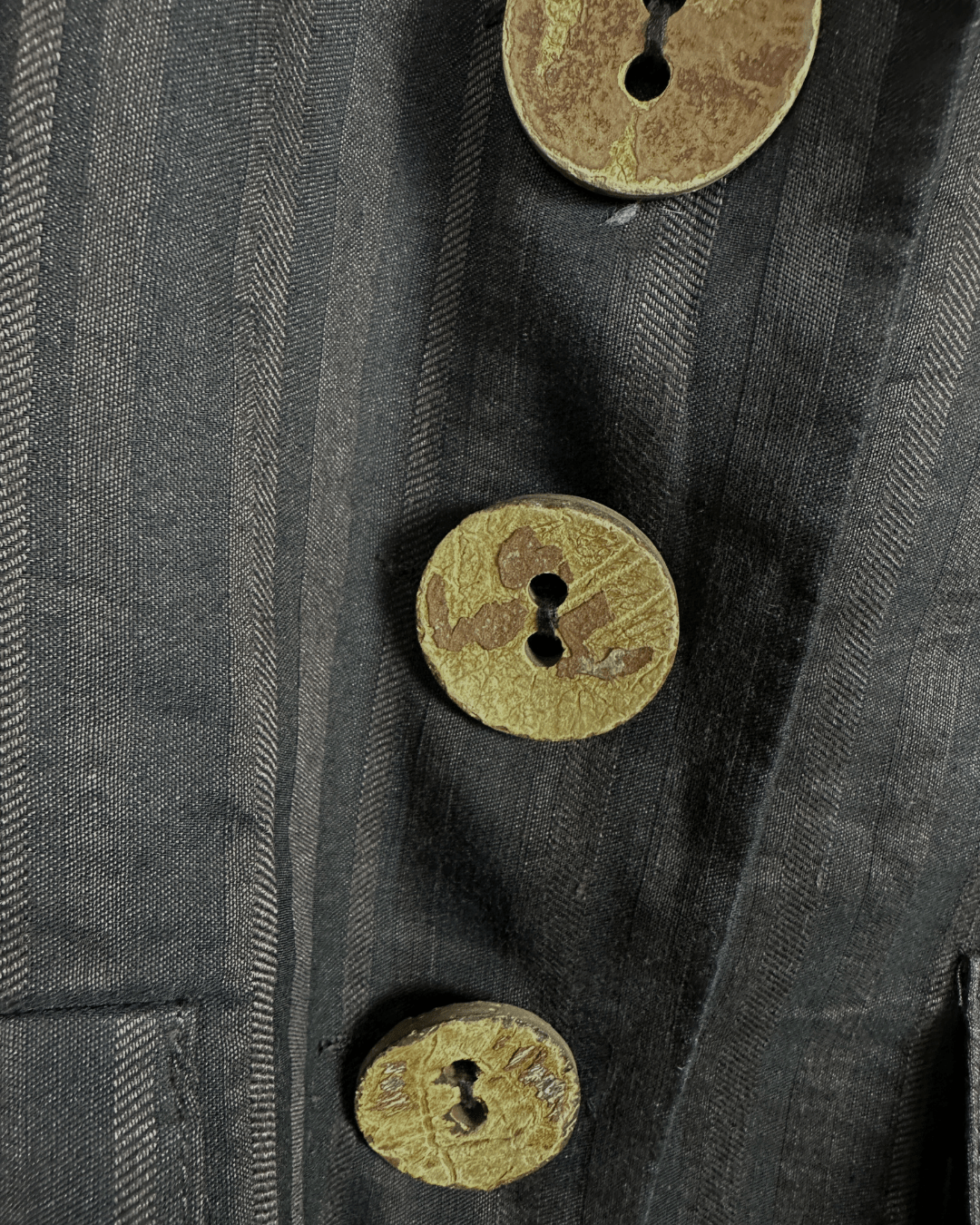 Vintage Caroll Linen Blend Brown Striped Women's Blazer - Funkify