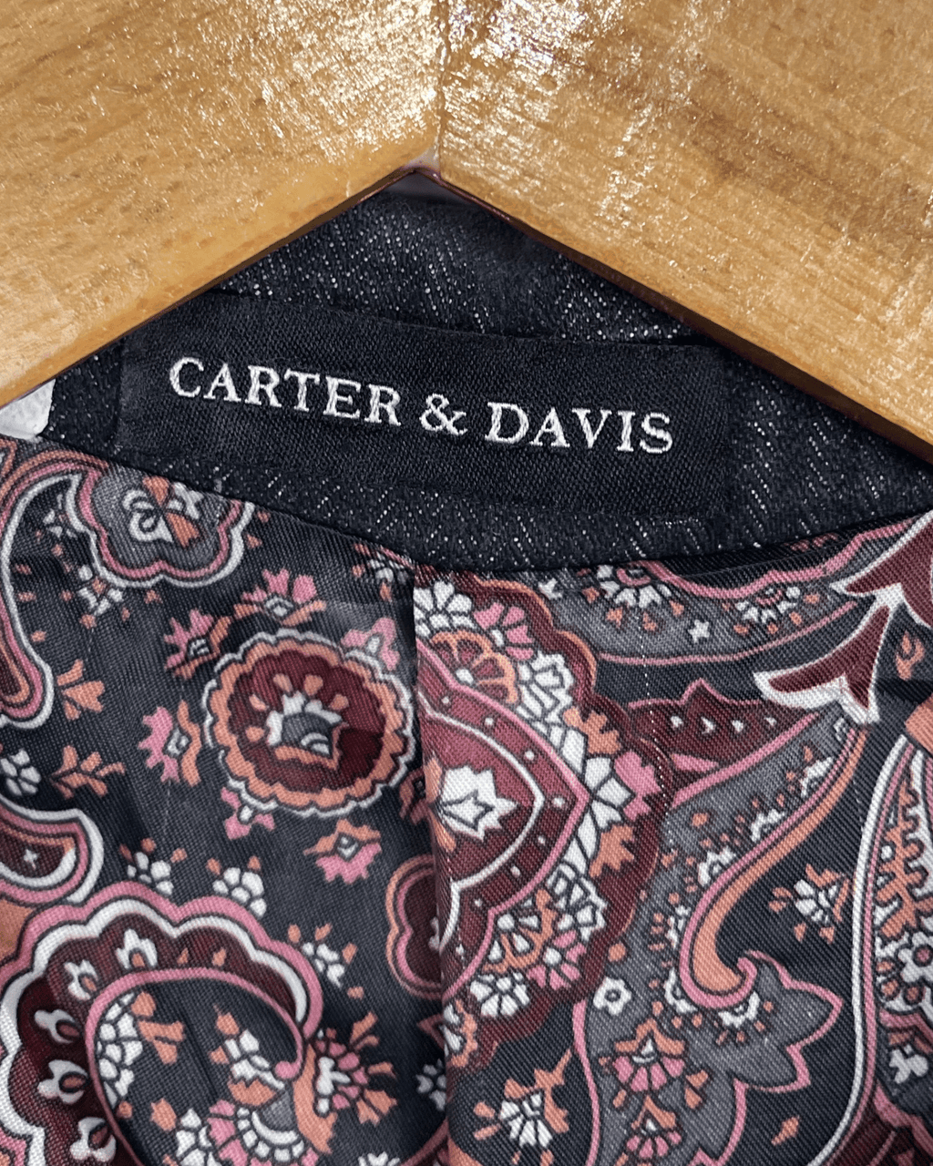 Vintage Carter & Davis Herringbone Cotton Blend Blazer 54 - Funkify