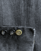 Vintage Carter & Davis Herringbone Cotton Blend Blazer 54 - Funkify