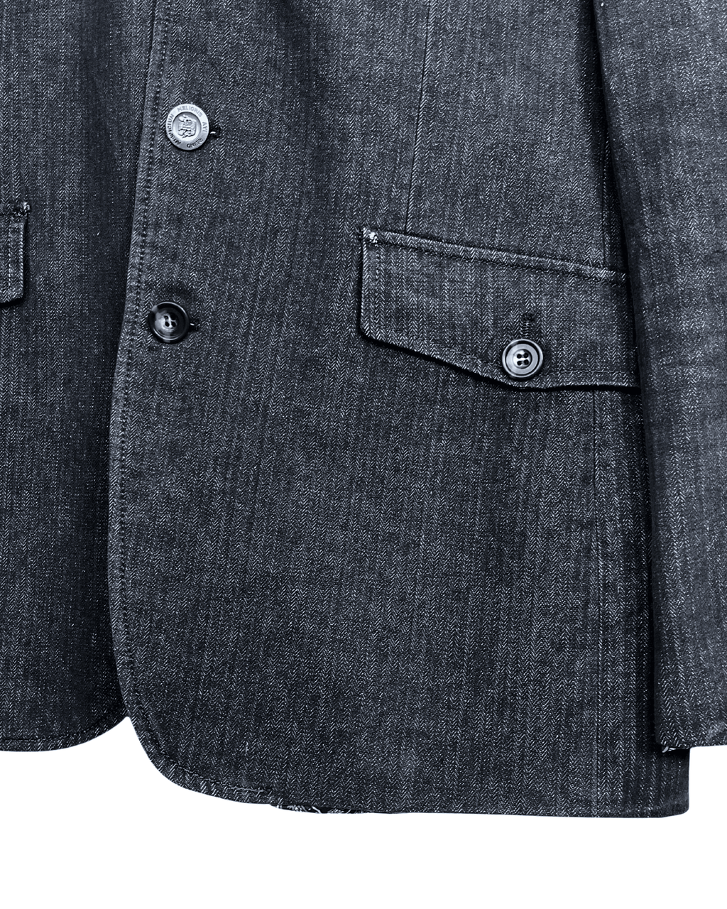 Vintage Carter & Davis Herringbone Cotton Blend Blazer 54 - Funkify