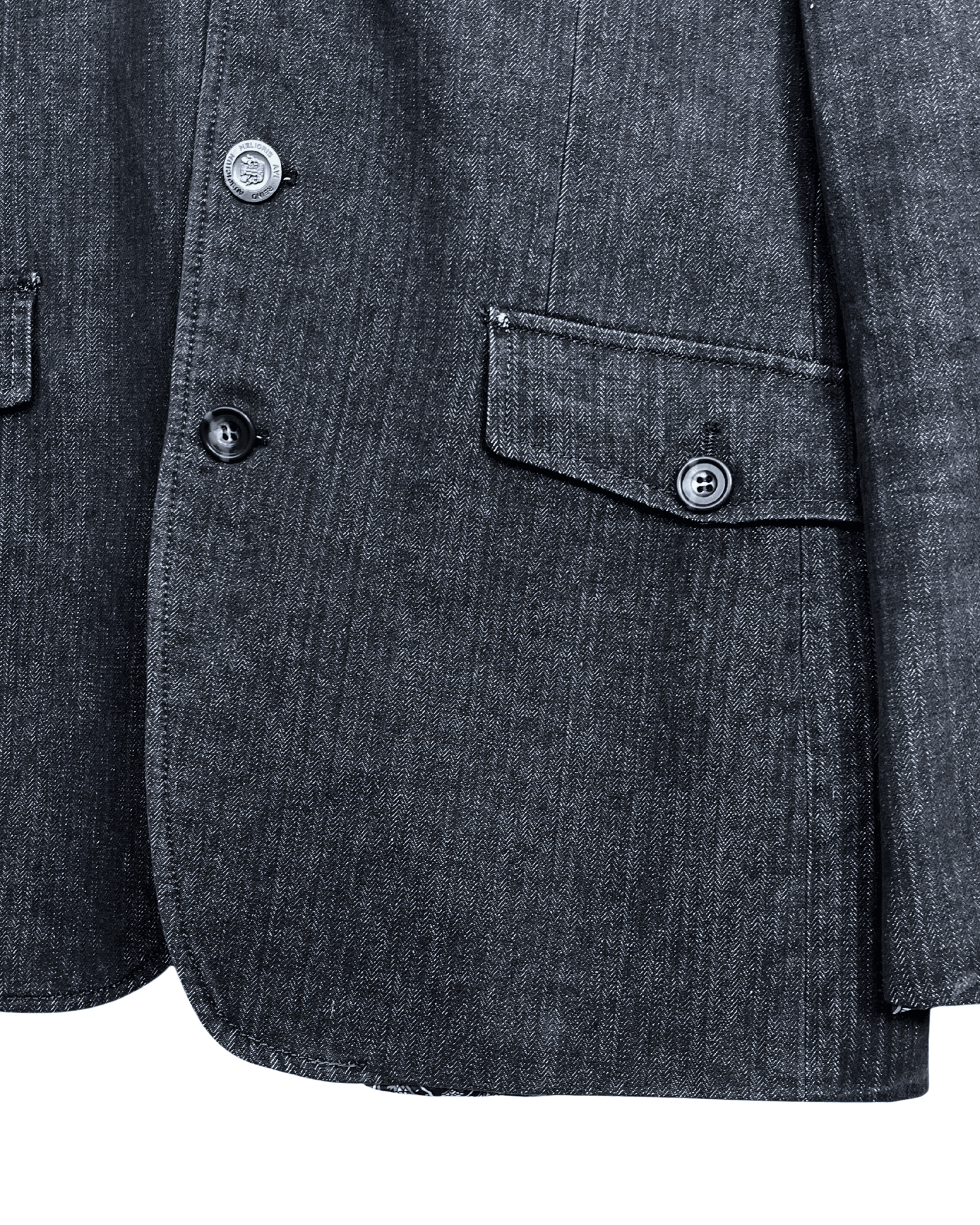 Vintage Carter & Davis Herringbone Cotton Blend Blazer 54 - Funkify