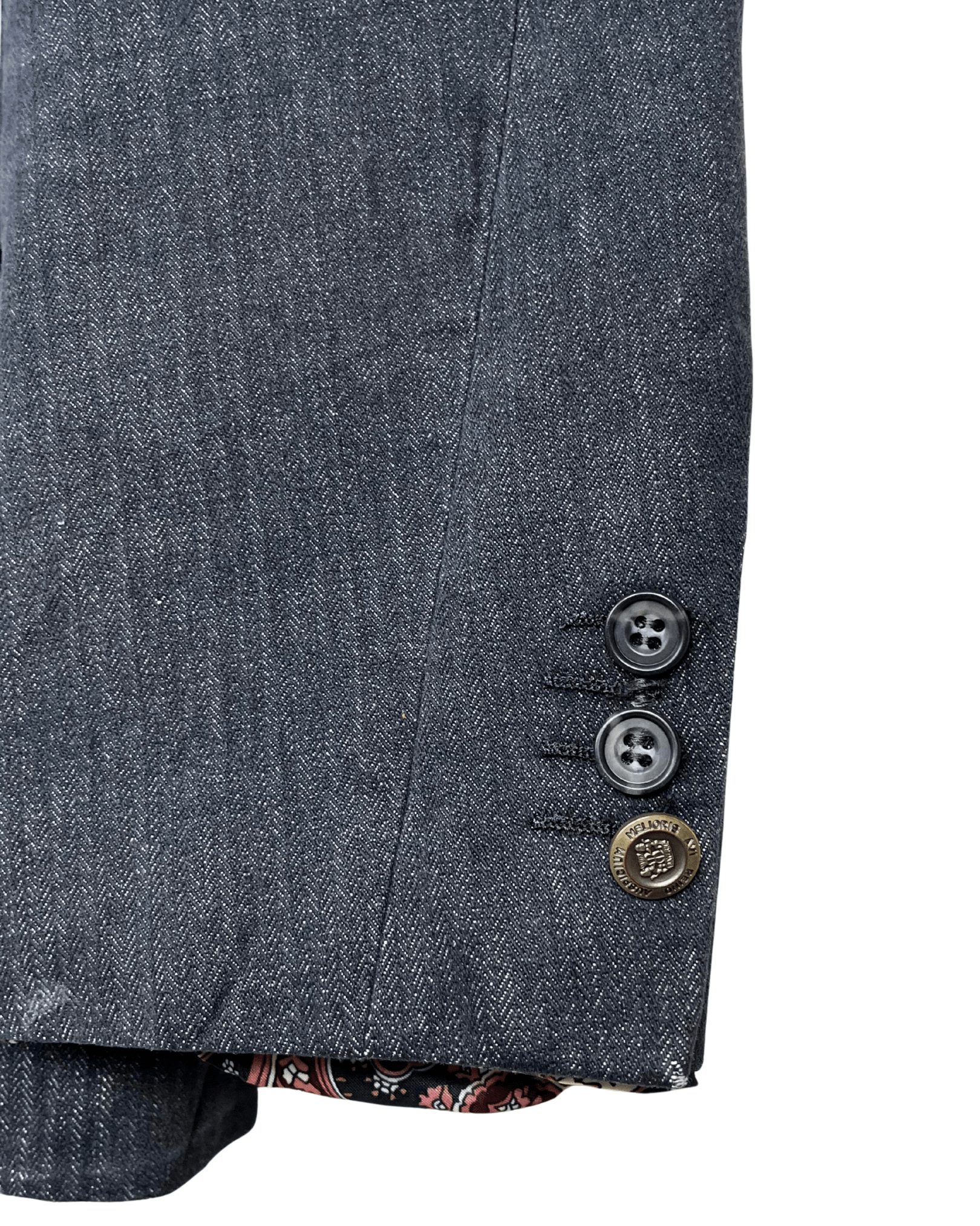 Vintage Carter & Davis Herringbone Cotton Blend Blazer 54 - Funkify