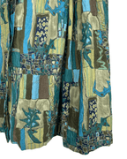 Vintage Catherina Hepfer Button - Front Pleated A - Line Skirt - Funkify