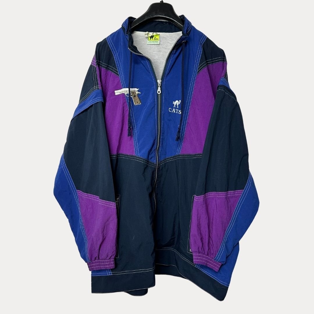 Vintage Cats 2in1 Convertible Jacket & Vest 2XL - Funkify