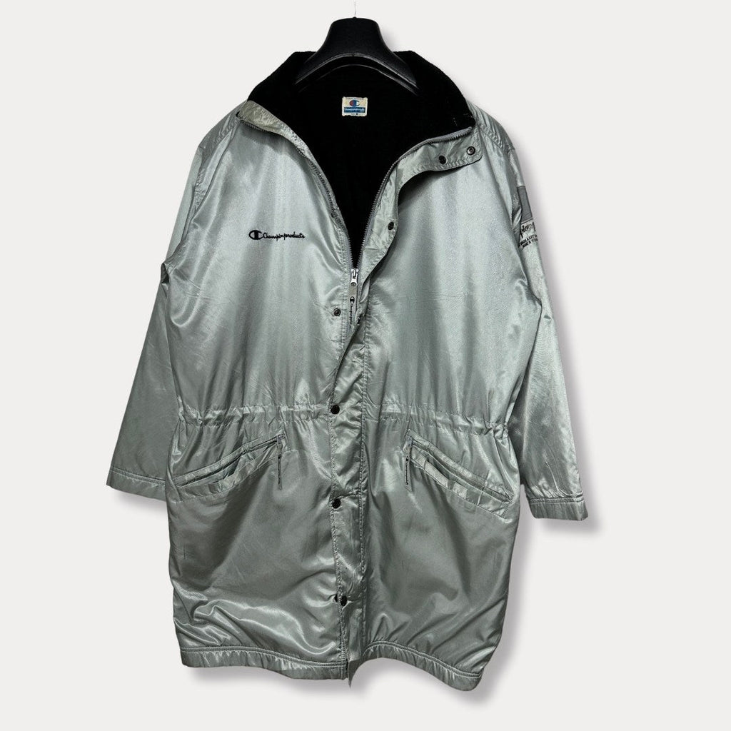 Vintage Champion Fleece Lined Long Jacket L/XL - Funkify