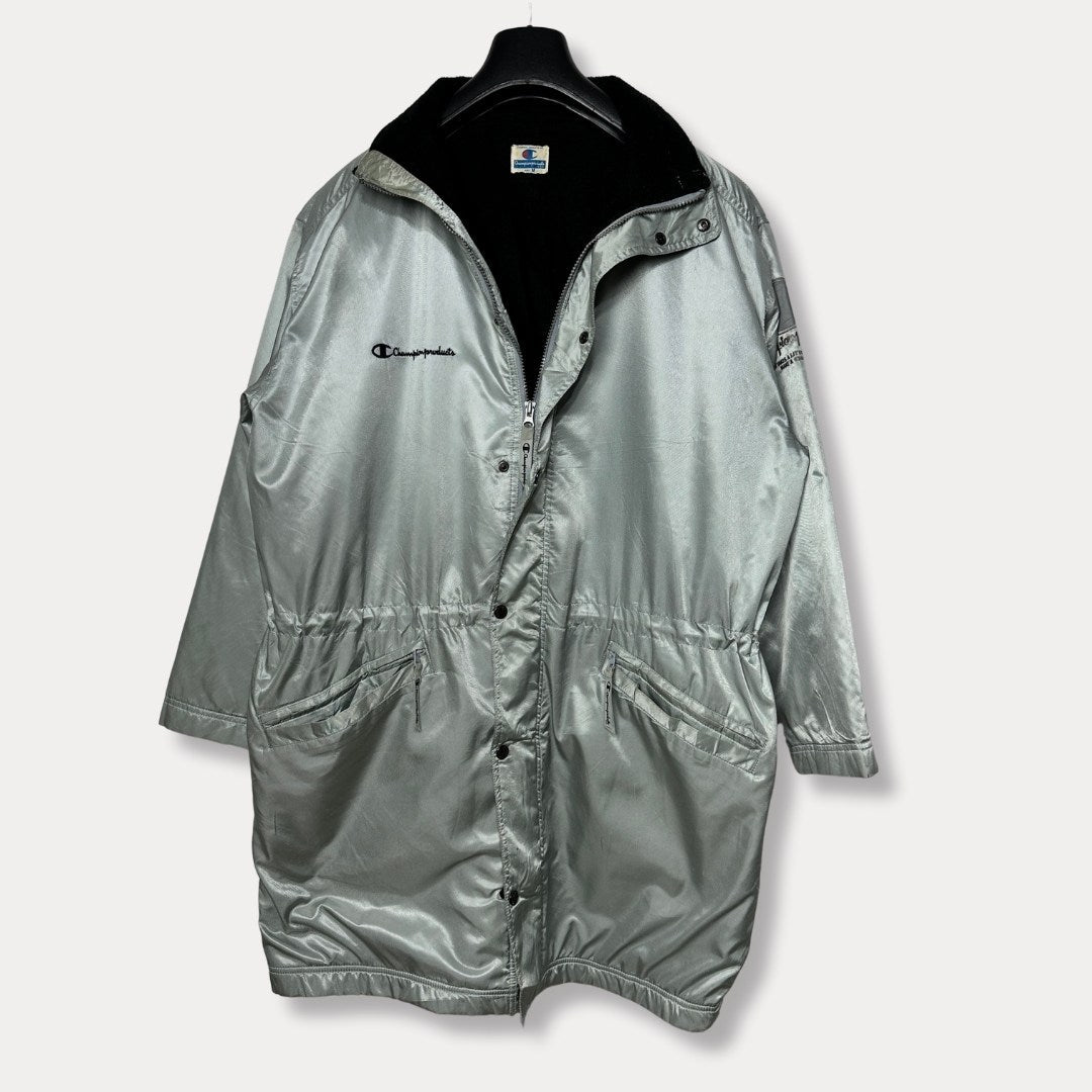 Vintage Champion Fleece Lined Long Jacket L/XL - Funkify