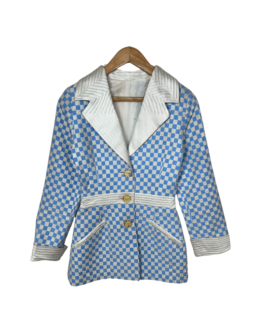 Vintage Checkered Blazer Small - Funkify