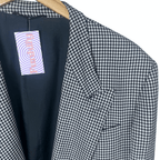 Vintage Checkered Long Blazer XL - Funkify