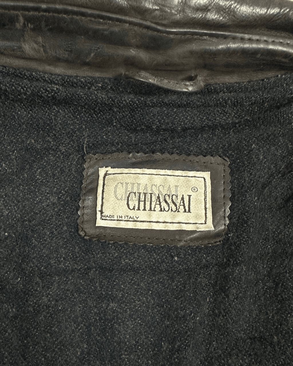 Vintage Chiassai Brown Genuine Leather Jacket - Funkify