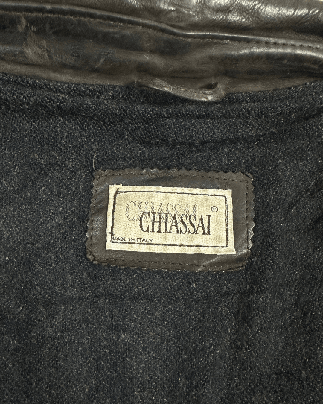 Vintage Chiassai Brown Genuine Leather Jacket - Funkify