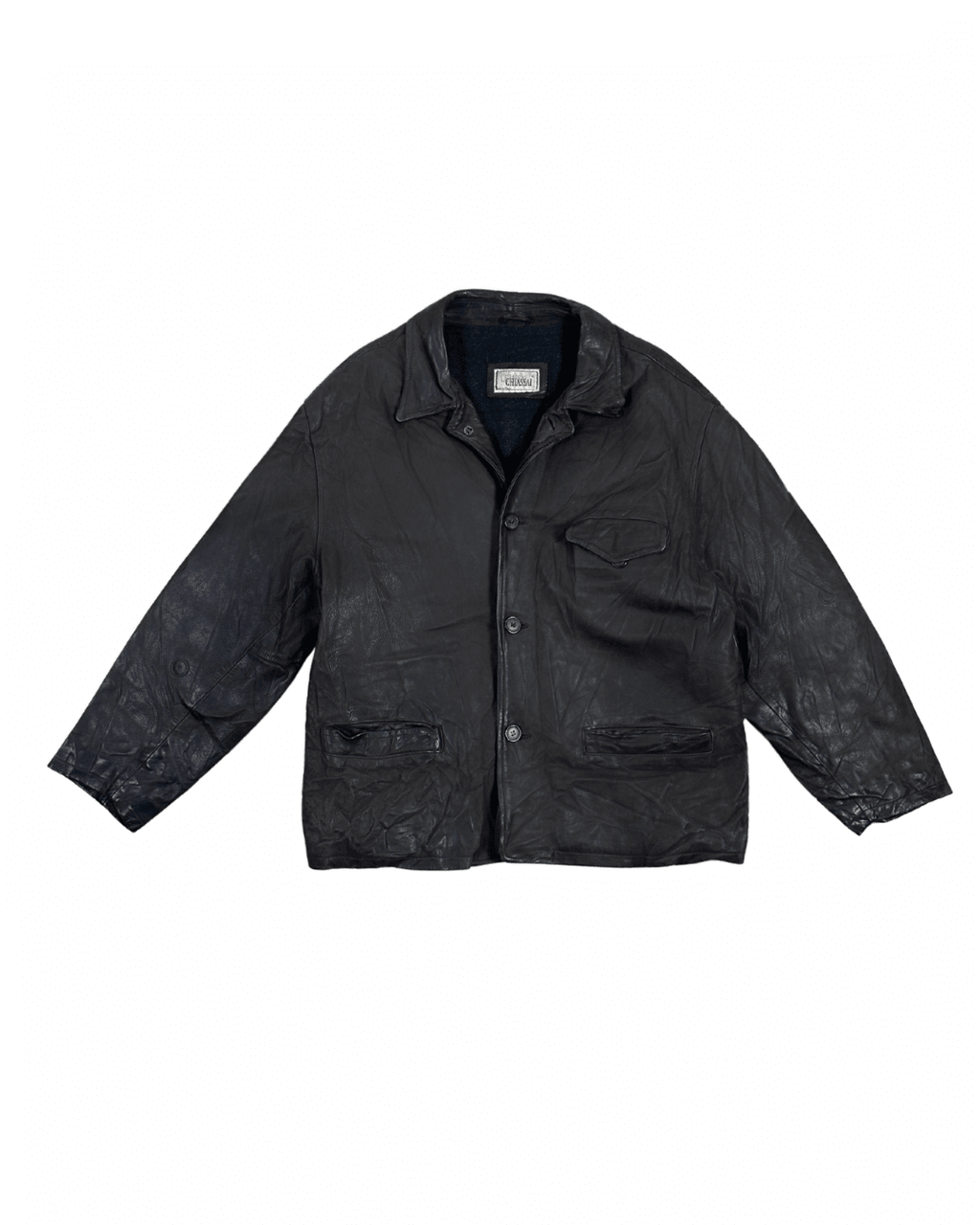 Vintage Chiassai Brown Genuine Leather Jacket - Funkify