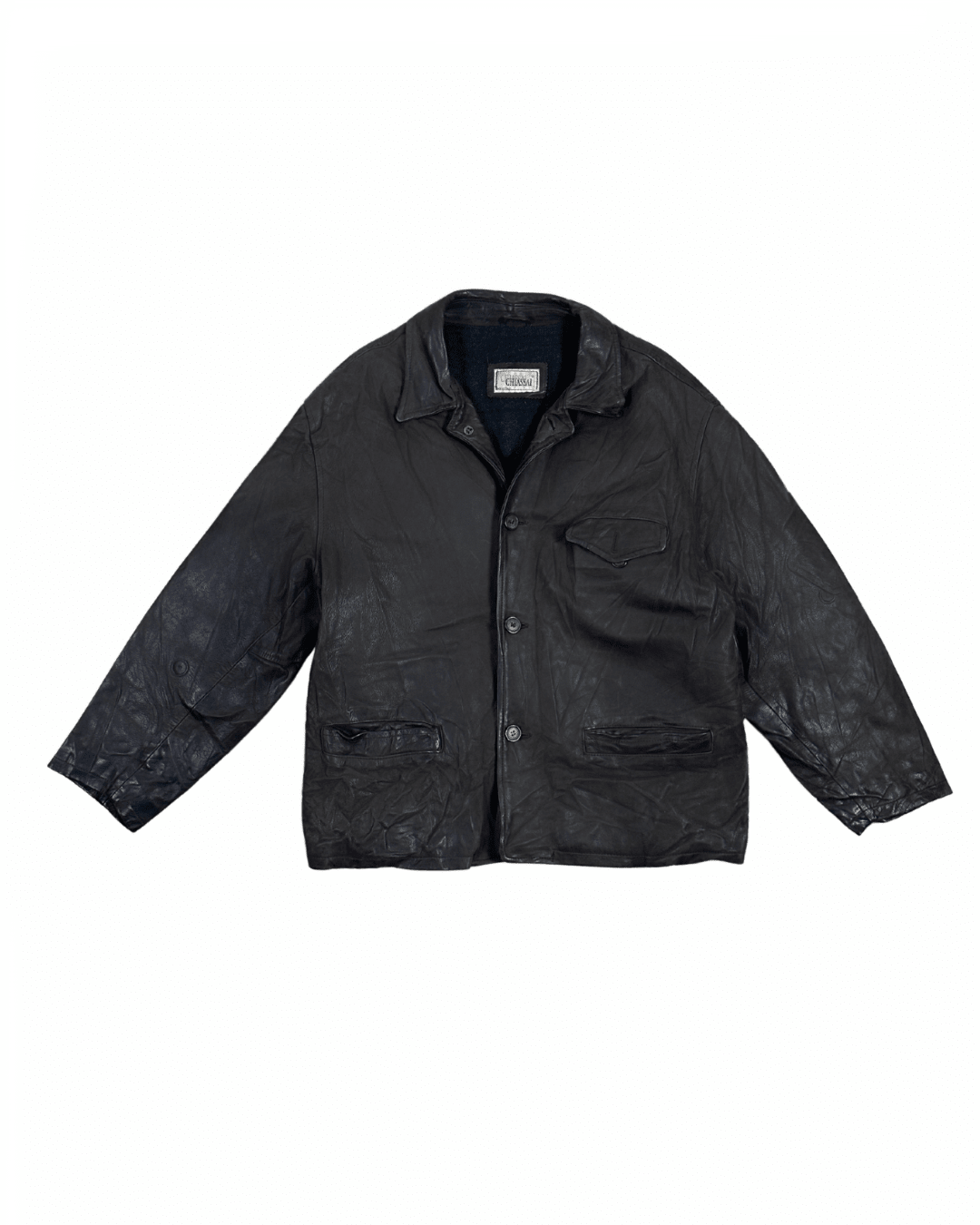 Vintage Chiassai Brown Genuine Leather Jacket - Funkify