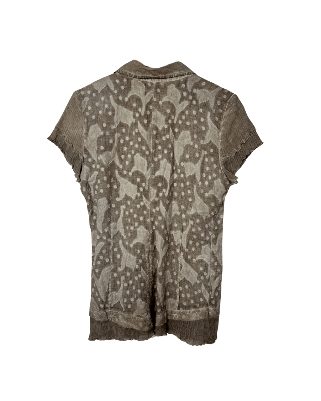 Vintage Christyn & Co Semi - Sheer Button - Up Blouse - Funkify