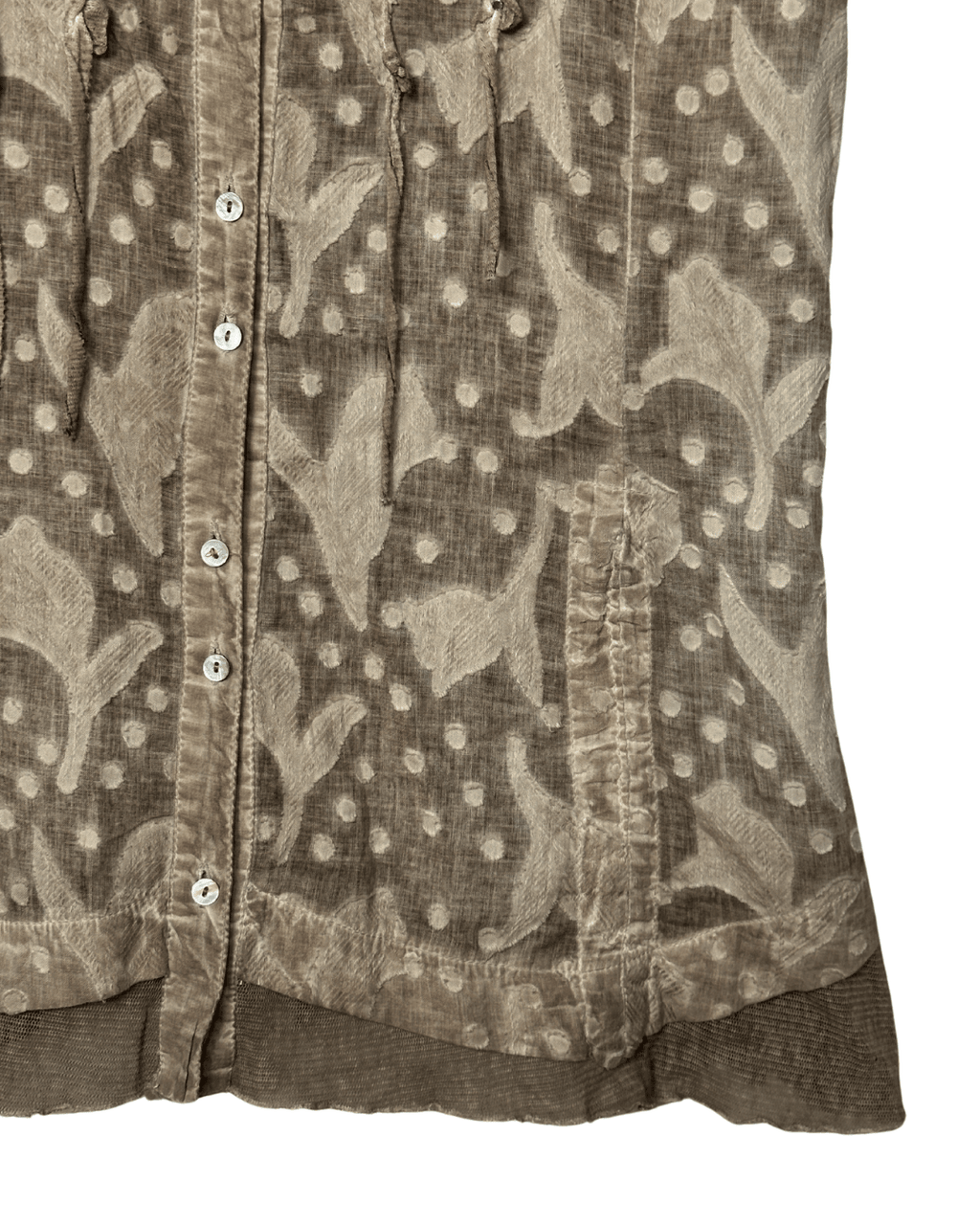 Vintage Christyn & Co Semi - Sheer Button - Up Blouse - Funkify