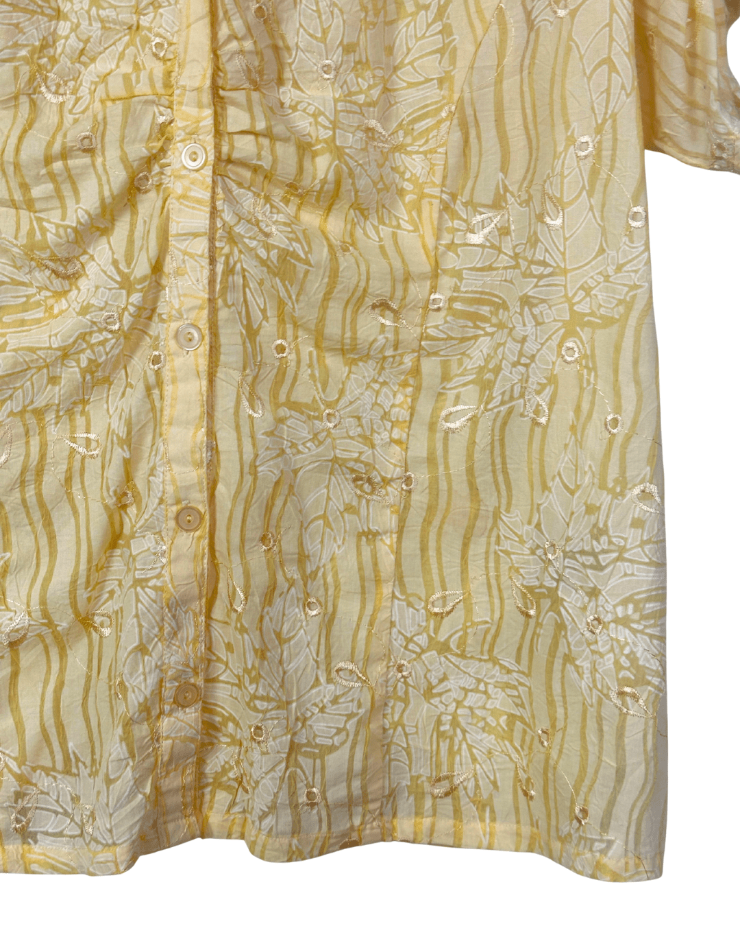 Vintage Claire France Textured Embroidered Shirt - Women's XL - Funkify