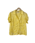 Vintage Claire France Textured Embroidered Shirt - Women's XL - Funkify