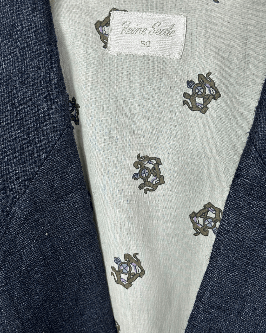 Vintage Coarse Pure Silk Double Breasted Blazer - Funkify