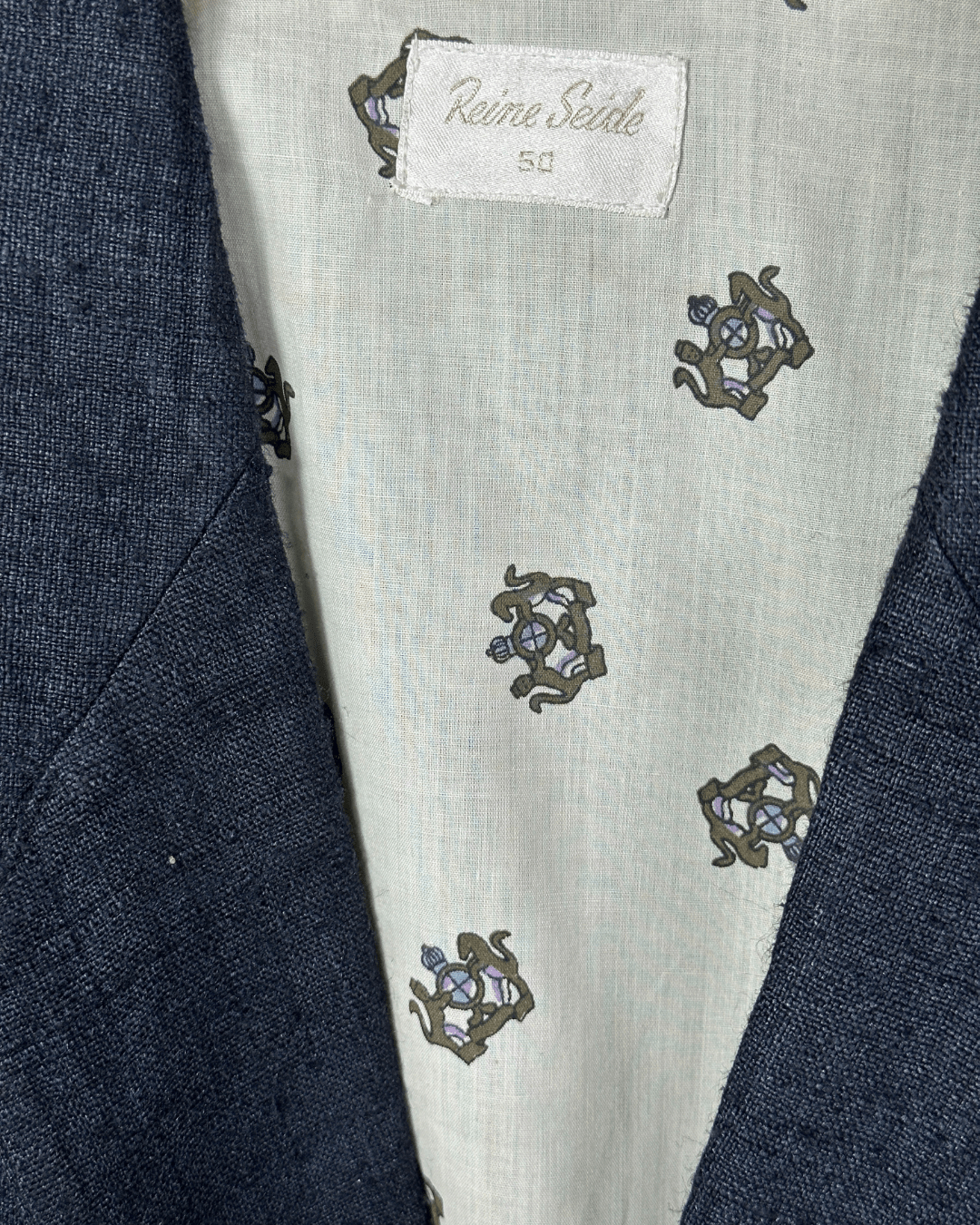 Vintage Coarse Pure Silk Double Breasted Blazer - Funkify