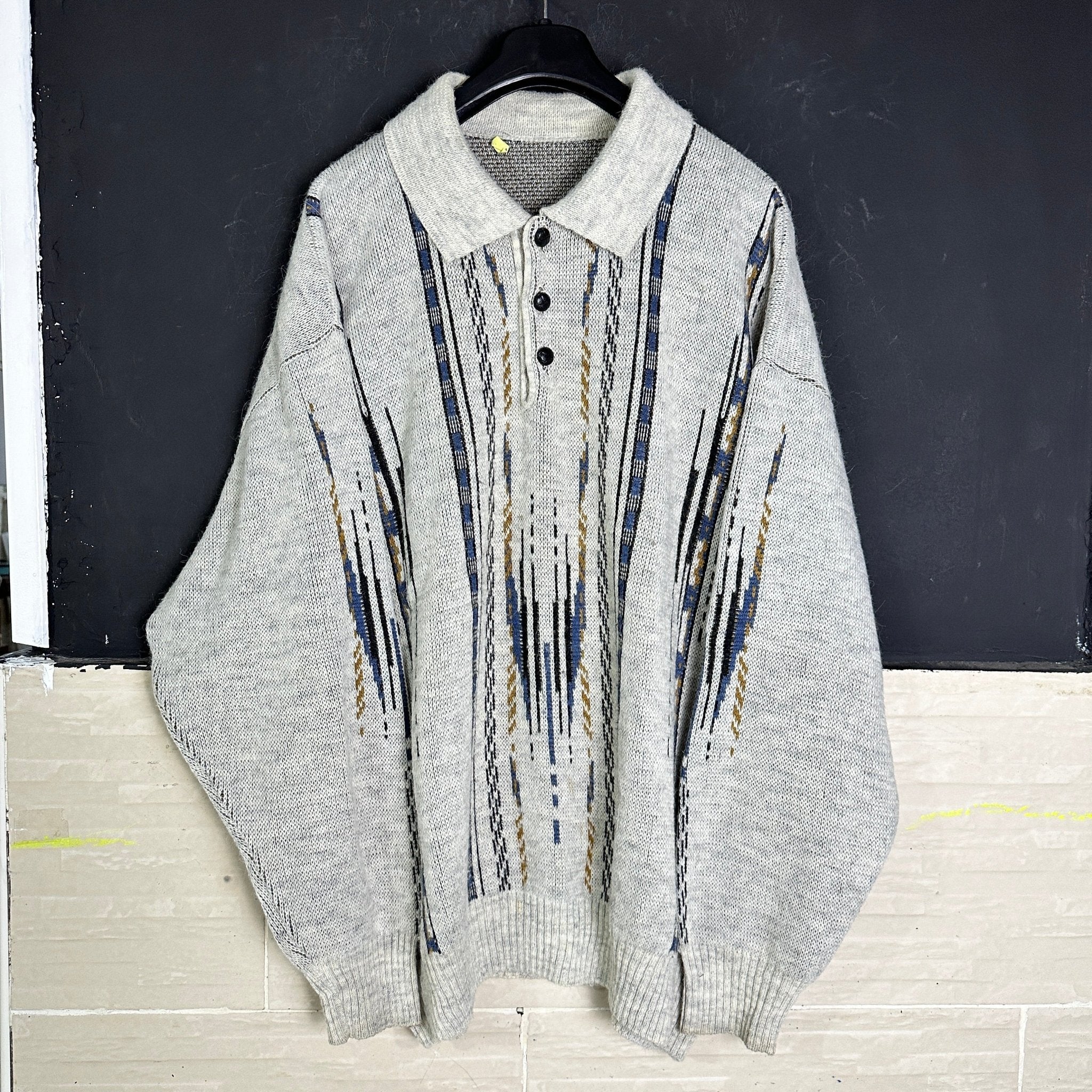 Vintage Collared Sweater - Funkify