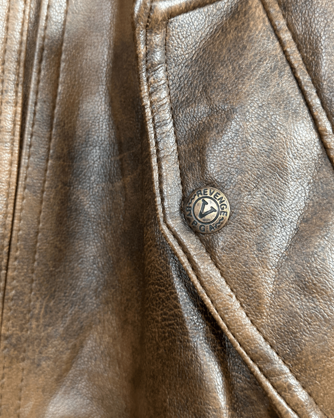 Vintage Convertible 2 - in - 1 Genuine Leather Jacket & Vest - Funkify