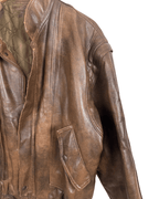 Vintage Convertible 2 - in - 1 Genuine Leather Jacket & Vest - Funkify