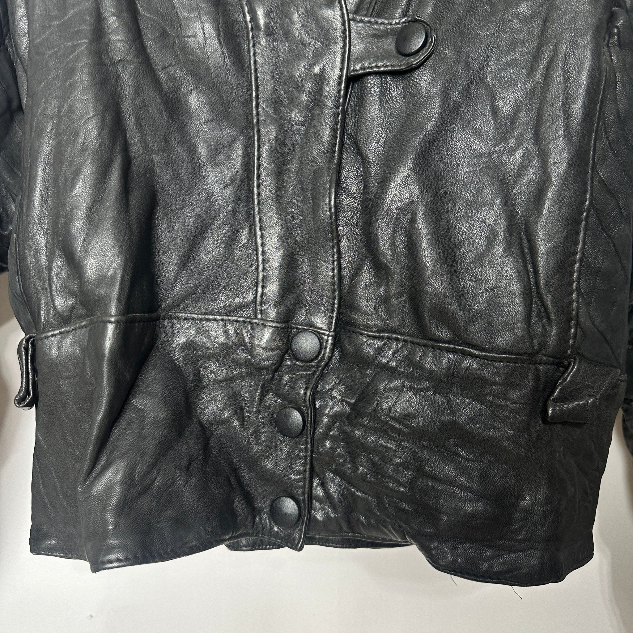 Vintage Convertible 2in 1 Genuine Leather Jacket & Vest - Funkify