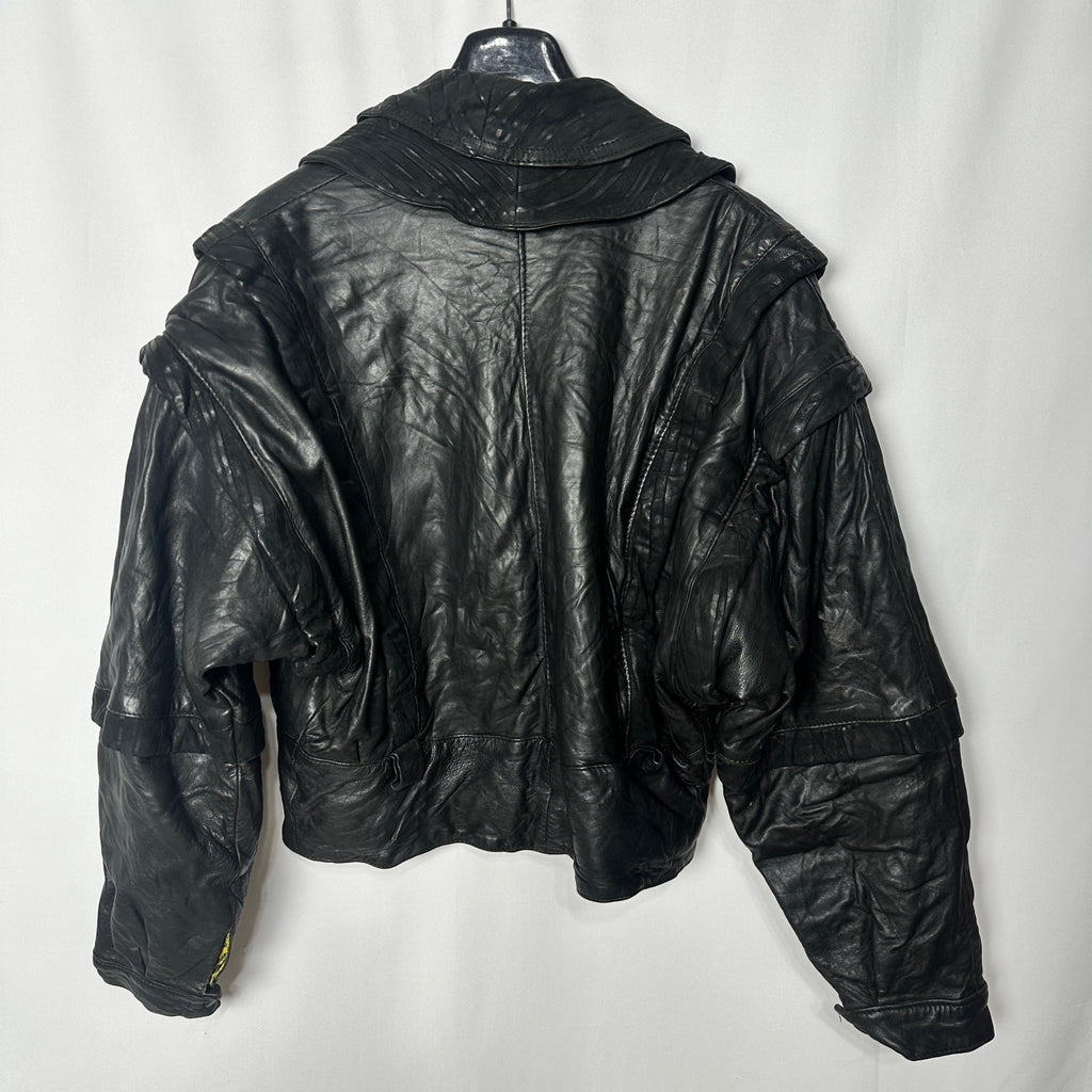 Vintage Convertible 2in 1 Genuine Leather Jacket & Vest - Funkify