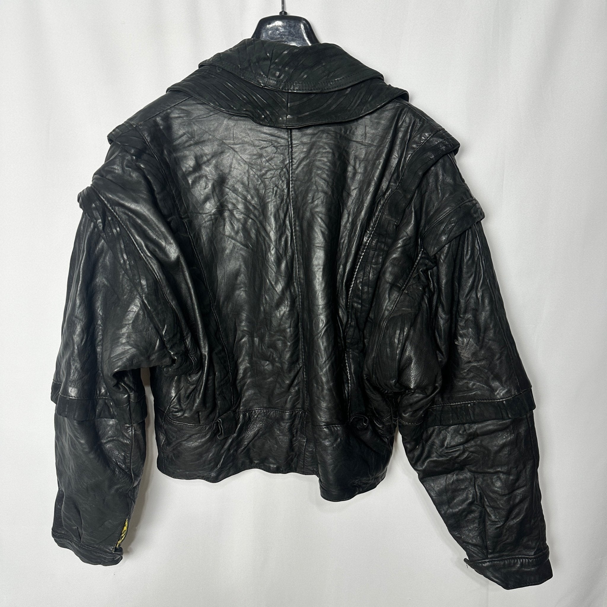 Vintage Convertible 2in 1 Genuine Leather Jacket & Vest - Funkify