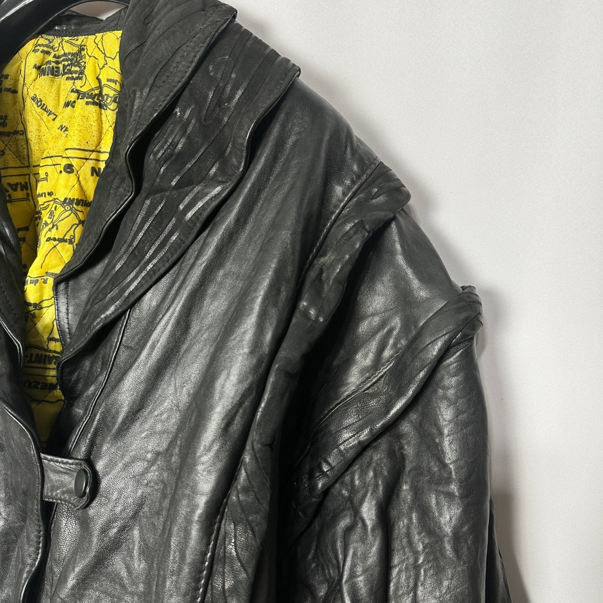 Vintage Convertible 2in 1 Genuine Leather Jacket & Vest - Funkify