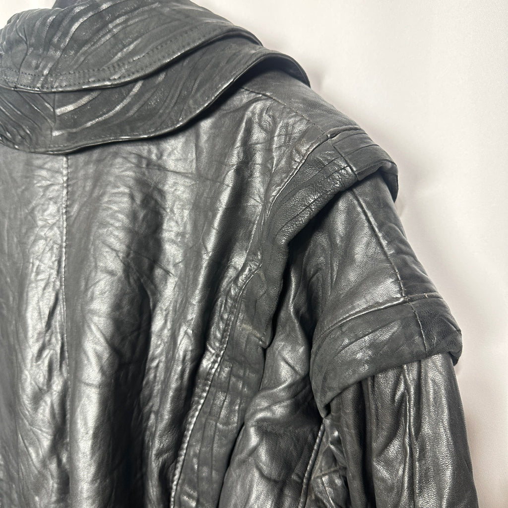 Vintage Convertible 2in 1 Genuine Leather Jacket & Vest - Funkify