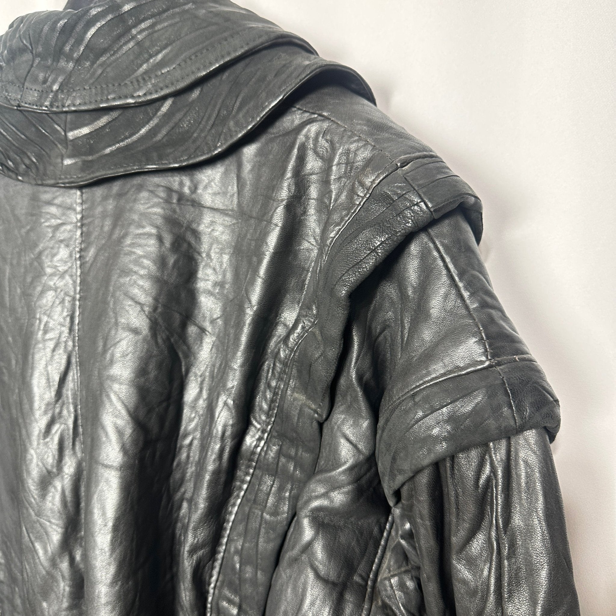 Vintage Convertible 2in 1 Genuine Leather Jacket & Vest - Funkify